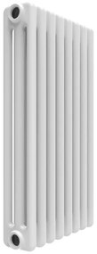 Radiatore acqua calda EQUATION color in acciaio 3 colonne, 10 elementi, interasse 600 mm, bianco lucido 9010