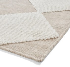 Tappeto bianco e beige lavabile 160x230 cm Lyna Beige&amp;White – Think Rugs