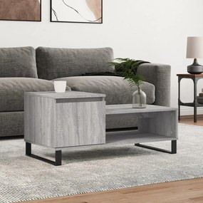 Tavolino Da Salotto Grigio Sonoma 100x50x45cm Legno Multistrato /