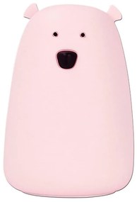 Lampada touch LED RGB  per bambini BEAR LED/0,8W/5V rosa + USB