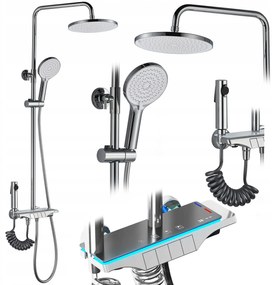 Set doccia con termostato REA Savio Led Chrome