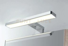 Applique led cruise cromo fissaggio parete e specchio 5,2w 550lm 40...