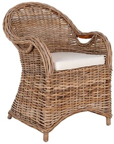 Set di sedie da giardino in rattan di colore naturale 2 pz Larisa - House Nordic