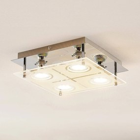 ELC Tahyla plafoniera, GU10, vetro, 26 cm