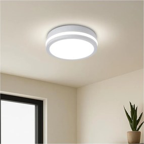 Brilagi - Plafoniera da esterno a LED BENE LED/18W/230V ø 21,5 cm bianca IP54