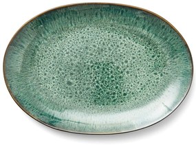 Piatto da portata verde/nero in gres Gastro Green/Black – Bitz