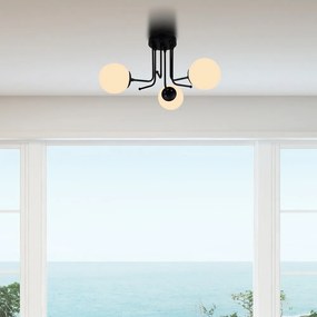 Apparecchio da soffitto nero, altezza 34 cm Star - Squid Lighting