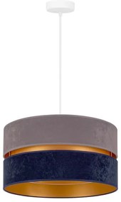 Duolla - Lampadario a sospensione con filo DUO 1xE27/15W/230V diametro 40 cm blu