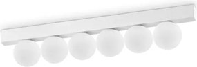 Binomio lampada da soffitto led 3000k 18w  1350 lm 6 sfere bianco