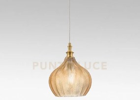 Cleofe s/11 -  lampadario sospeso 1 luce attacco e27 in vetro color...