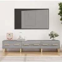 Mobile TV Grigio Sonoma 150x34,5x30 cm in Legno Multistrato 817508