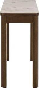 Tavolo consolle beige/marrone scuro con piano in ceramica 40x100 cm Southampton – Actona