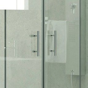 Doccia nicchia 150cm a doppio scorrevole KF6000 - KAMALU