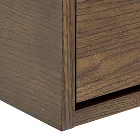 Comodino colore naturale scuro con effetto rovere Monfort – Actona