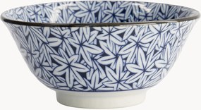 Set di 6 ciotole in porcellana Hana Blue