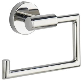 WENKO 20216100 - Porta carta igienica BOSIO SHINE 15 x 10,5 cm, in acciaio inossidabile finitura argento