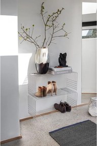 Libreria da parete color argento lucido in metallo 70x30 cm Wire – Mette Ditmer Denmark