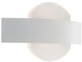 Lampadario Applique Led Eternity, Moderno, Colore Bianco, 10W, Mis. 24 x 13 x 5,5 cm