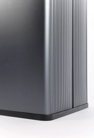 Pattumiera Alta 54L Interno Esterno Keter Verto Recycle 43,5x26,5x68,7 cm con Bordo Copri Sacco in Plastica Blu Perla...