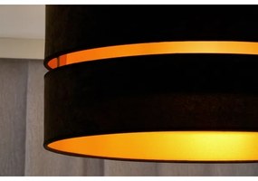 Duolla - Lampadario a sospensione con filo DUO 1xE27/15W/230V diametro 40 cm nero/oro