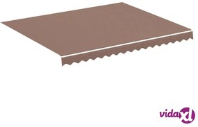 vidaXL Tessuto di Ricambio per Tenda da Sole Marrone 3x2,5 m