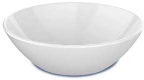 Lavabo da appoggio Idesia ROCA irregolare in ceramica L 41 x H 14.5 x P 35 cm bianco lucido piletta non inclusa