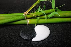 Carta da parati autoadesiva – Pietre a forma di Yin e Yang