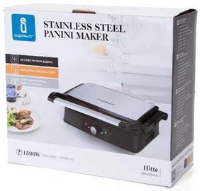 Aigostar - Griglia a contatto 1500W/230V cromo/nero