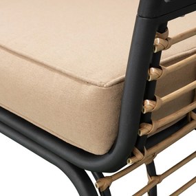 Poltrona da giardino in metallo beige Paros - Garden Pleasure