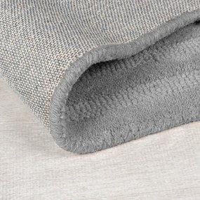 Tappeto grigio in lana tessuto a mano 160x230 cm Zen Rectangles – Flair Rugs