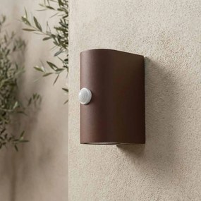 Applique Stondata 2xGU10 con Sensore di Movimento IP65 - Corten