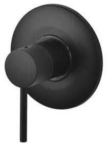 Rubinetto per doccia getto laminare cristallino ad incasso monocomando Circle two nero opaco GATTONI RUBINETTERIA