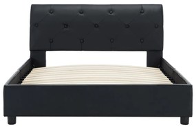Giroletto nero in similpelle 100x200 cm