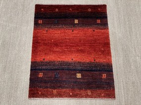 Loribaft Tappeto 80 x 110 Rosso (Iran) Annodato A Mano