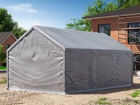 TOOLPORT Tenda capannone 4x6m, Telo in PEC, grigio - (4772)