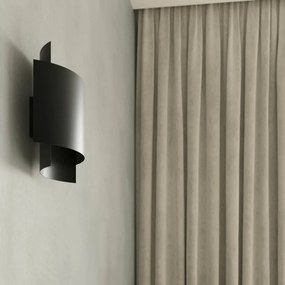 Applique da Parete IMPACT G9 in Acciaio per interni Colore Nero