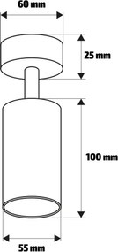 Brilagi - Faretto SELE 1xGU10/30W/230V bianco/effetto rovere