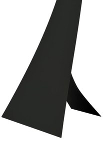 Piantana Contemporaneo Indra Acciaio Nero Marrone 1 Luce E27 Ip20