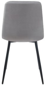 Sedia Stuhl Velluto - Grigio chiaro