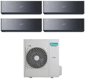 Condizionatore Hisense Quadri Split Inverter ENERGY PRO X BLACK 9+12+12+12 con 5AMW105U4RQC R-32 Wi-Fi Integrato