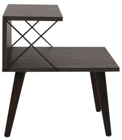 Comodino CROSS 55x50 cm marrone