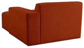 Modulo divano in tessuto bouclé color mattone (angolo destro) Roxy - Scandic