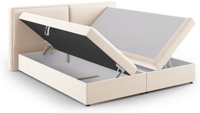 Letto boxspring crema con contenitore 180x200 cm Arendal - Cosmopolitan Design