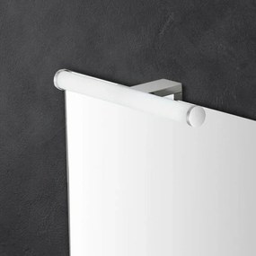 Lampada LED per specchio bagno 30 cm cromo con doppia installazione