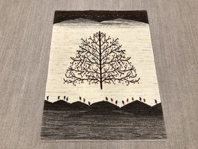 Loribaft Tappeto persiano 100 x 130 Beige (Iran) Annodato A Mano
