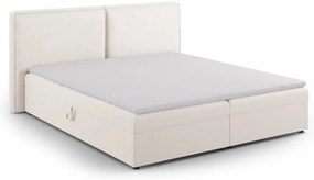 Letto boxspring color crema con contenitore 180x200 cm Arendal – Cosmopolitan Design