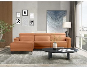 Divano angolare marrone in similpelle (angolo sinistro) Lund - Støraa