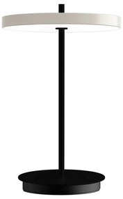 Lampada da tavolo LED bianca e nera in metallo con paralume in metallo (altezza totale 31 cm) Asteria Move – UMAGE