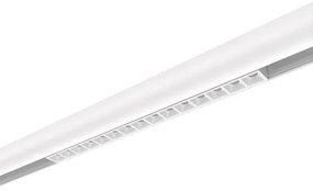 Faro LED Lineare 18W Magnetico 32cm CRI92 UGR16 Bianco 48V Colore Bianco Caldo 3.000K