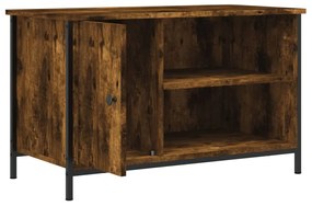 Mobile Porta TV Rovere Fumo 80x40x50 cm in Legno Multistrato